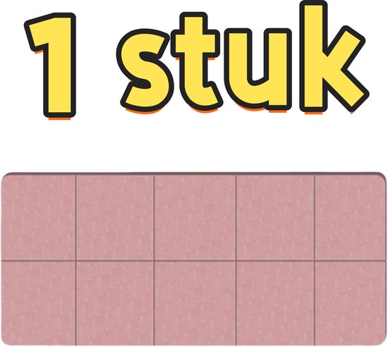 1 stuk - Yogamat - Opvouwbaar - Pure uitvoering - Draagbaar - Fitness en thuisgebruik - Geschikt voor fitness en thuisgebruik - 183*61 cm - Roze van Merkloos