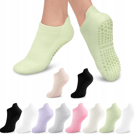 10 paar antislipsokken voor yoga, pilates en dans - maat 35-40