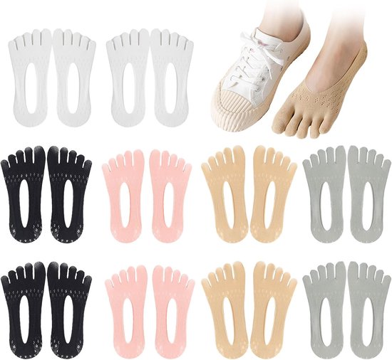 10 Paar Dames Teensokken - Invisible Sportsokken, Ademend & Comfortabel