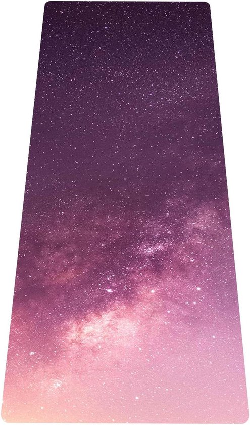 15 mm antislip dunne draagbare yogamat voor op reis - duurzaam imitatiesuède - zacht licht oefenmat voor yoga pilates bikram stretching - 180 x 61 cm Yoga mat van SensDesign