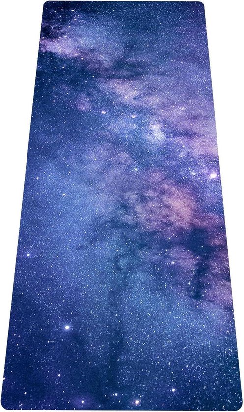 15mm antislip draagbare yogamat voor reizen - dunne gymnastiekmat - duurzaam imitatiesuède - zacht en licht - oefenmat voor yoga pilates bikram stretching - 180x61cm Yogamat van Merkloos
