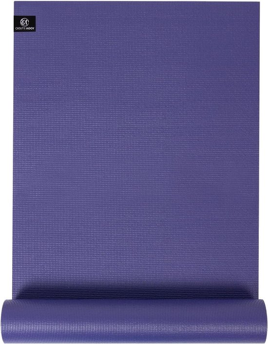 183cm x 61cm 6mm scheurbestendige yogamat met antislip basis - Voor Yoga en Pilates Yogamat
