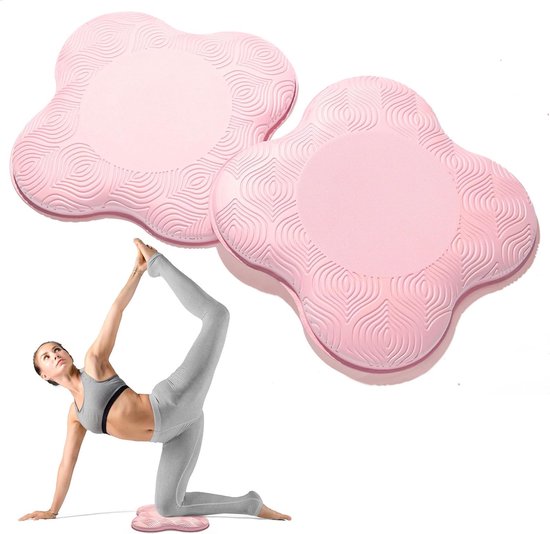 2-Pack Yoga Knee and Elbow Pads - Extra Thick Foam Design, Suitable for Knees, Elbows, Wrists, Palms, and Head - Pilates & Kneeling Pads - Unisex Supportive Foam Pads