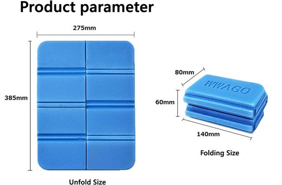 2 STKS Vouwschuim Zitmat Thermisch Geïsoleerd Vouwen Zitkussen Vochtbestendig Vouwen Seat Mat XPE Draagbare Waterdichte Mat voor Outdoor Camping Park