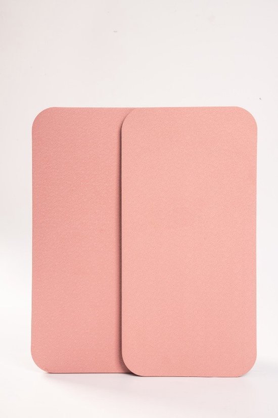 2 stuks 34*17*0,8 cm yogamat, compatibel met yogakniebeschermers, antislip, stabiele balanstrainingsmat van Merkloos