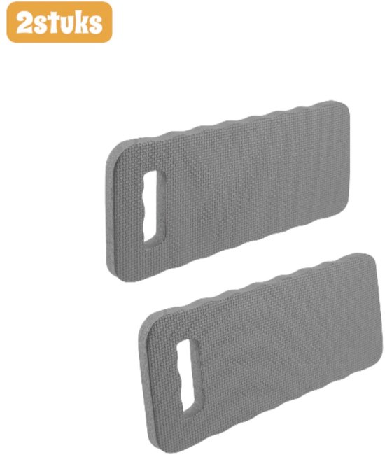 2 stuks - Kniekussen voor in de tuin - EVA verdikt - Tuinkniekussens - Waterdicht en antislip - Kniebeschermingskussens - Geschikt voor tuinklusjes en yogabeoefening - grijs van Vigorality