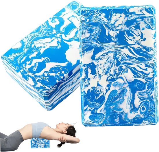 2 stuks Yoga Blokken EVA Schuim (23x15x7,5 cm), Lichtgewicht & Antislip Yogablokken voor Stabiliteit, Balans en Diepe Stretch, Ideaal voor Pilates, Fitness en Meditatie
