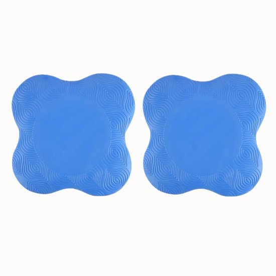 2 stuks Yoga Kniebeschermers - Verdikt dempend ontwerp - Fitness Beschermende Pads - Pilates Elleboogbeschermers - 20,3*20,3*1,8cm - Geschikt voor Yoga, Fitness, Pilates Oefening Bescherming - Blauw