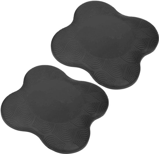 2 stuks zachte en dikkere yoga-kniebeschermers - antislip pols- en elleboogbeschermers voor fitnesstraining en yogaapparatuur - draagbare en lichtgewicht kussenmatten voor thuis, op kantoor en op reis van Lalexa