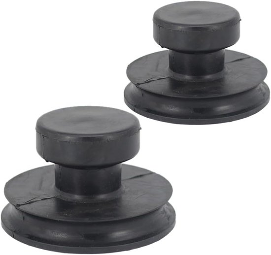 2 Stuks Zuignappen voor Rubber Singing Bowls - Handvatten voor Meditatie, Lifting en Accessoires