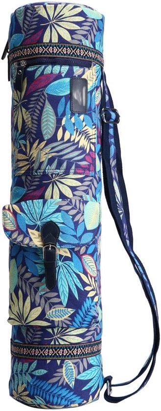 28'' Yoga Mat Bag - Large Full Zip Exercise Yoga Mat Sling Bag - Handmade Fully Lined with Adjustable Strap - Yoga Gift - Maple Leaf van Merkloos