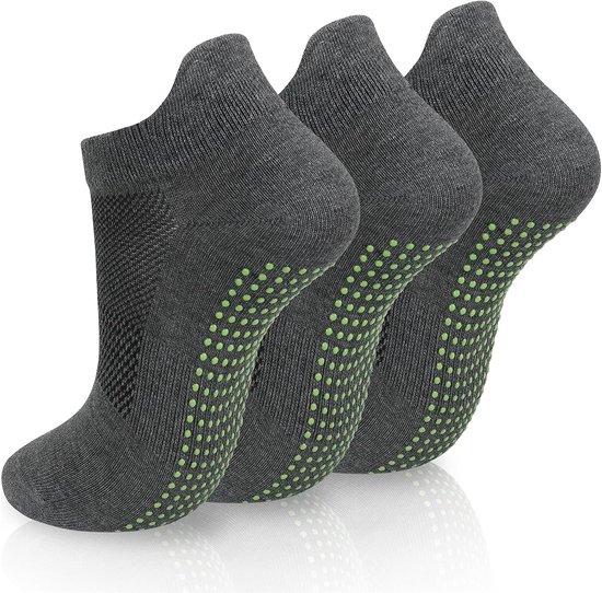 3 Paar Antislip Sokken Dames - Yoga, Pilates, Thuis & Ziekenhuis