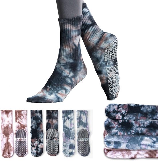 3 Paar Dames Antislip Sokken voor Yoga & Pilates - Comfort & Stijl