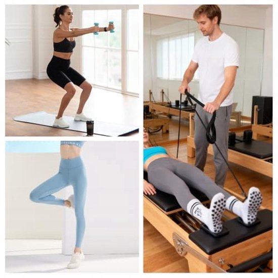 3 Paar Dames Sokken voor Pilates & Yoga - Zacht Katoen