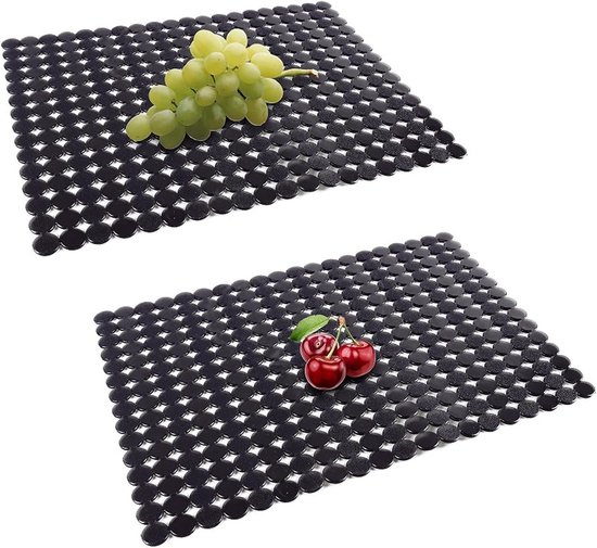 30x40cm PVC Sink Mat for Kitchensink - Black - ShopVlot