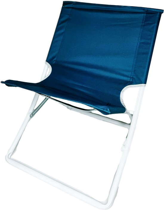 3BMT® Strandstoel Opvouwbaar - Inklapbaar voor Volwassenen tot 110 KG - Blauw - Lichtgewicht van 3BMT