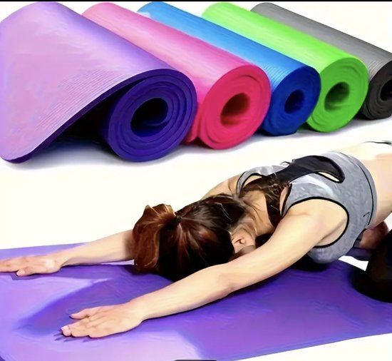 4 mm Yoga Mat EVA Anti-slip Fitness Slim Thuis Gym Oefenmatten - Pilates Oefenmat van Merkloos