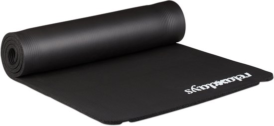 4x yogamat dik - sportmat - workout matje - jogamat - joga matje - zwart
