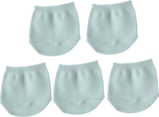 5 Paar Voorvoet Sokken voor Dames – Groen – Zomer Half Sokken in Effen Candy Kleuren, Onzichtbare Teen- en Hielbeschermers van Ademend Katoen voor Hakken en Open Schoenen van Merkloos