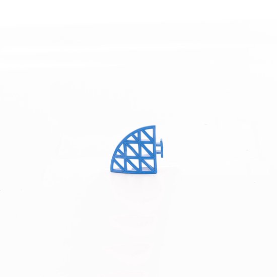 5 stuks blauwe Pvc Softee zijtegels -hoek-verpakking