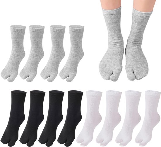 6 Paar Tabi Sokken - Katoen, Ademend, Unisex Flip Flop Sokken