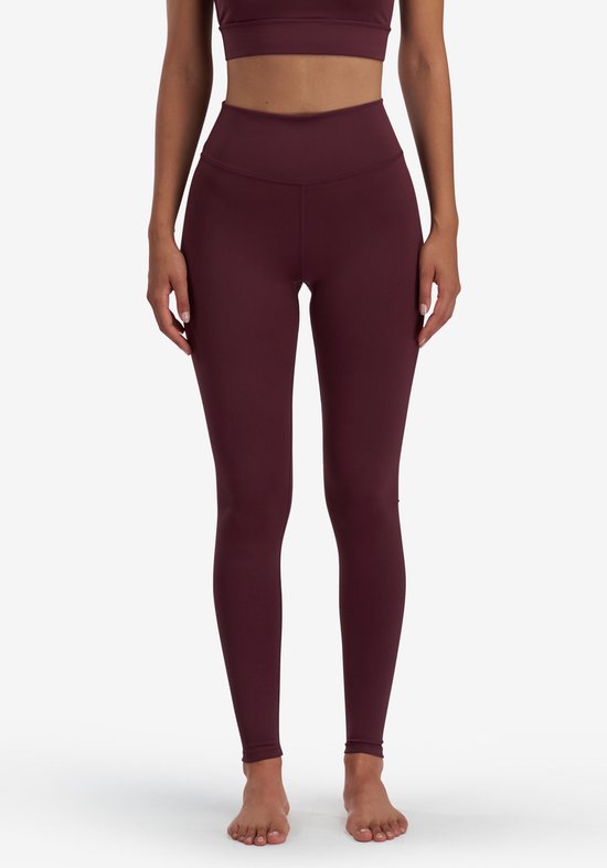 A-dam Becky - Sport legging - Gemaakt Van Gerecycled Plastic - High Waist - Dames - Bordeaux - XS van A-dam