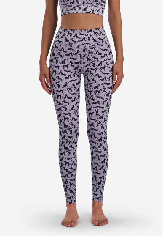 A-dam Dominique - Sport legging - Gemaakt Van Gerecycled Plastic - High Waist - Dames - Paars - XL van A-dam