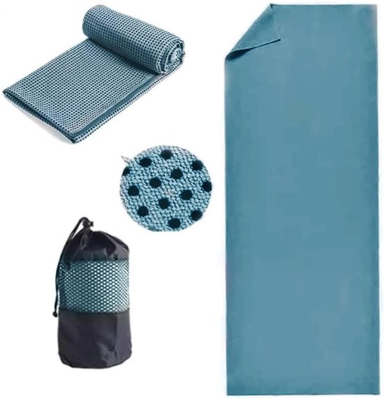 Absorberende Yoga Mat Handdoek 24" x 72" - Sneldrogend, Antislip en Ideaal voor Bikram, Pilates en Fitness Workouts