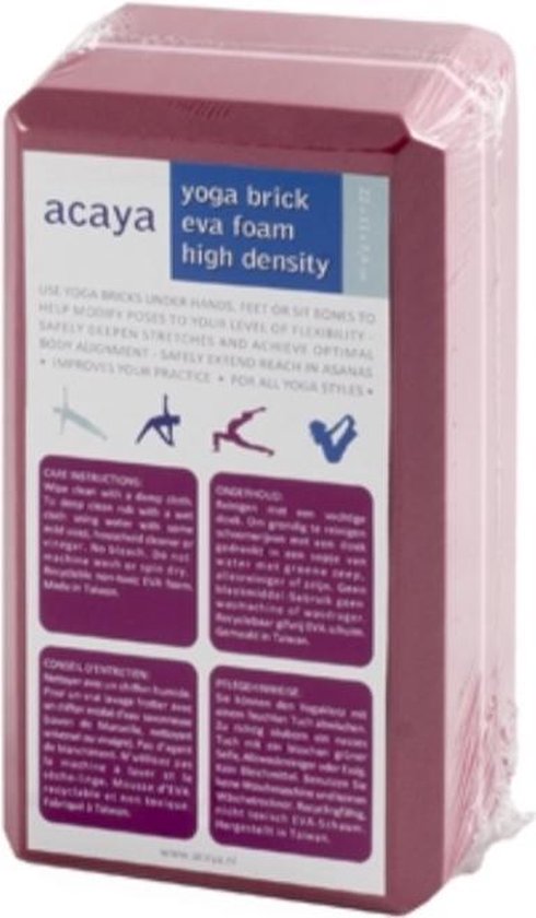 Acaya yoga blok rood van Acaya