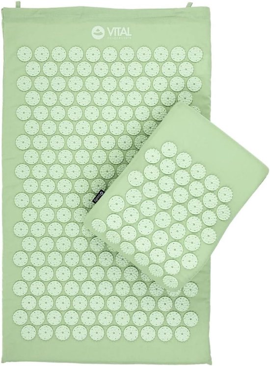 Accupunctuur Mat - Acupressuur Mat Set - Blauw Mat - Inclusief Kussen - Hypoallergene ABS Spikes - Voor Ontspanning en Wellness