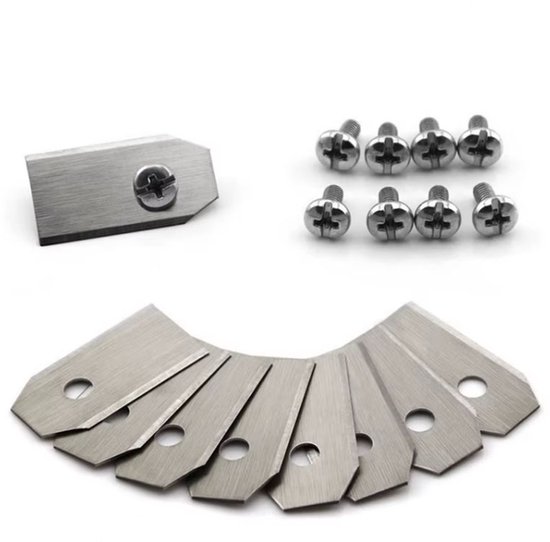 Actie4you® - Robotmaaier Messen - 9 stuks - Geschikt voor Gardena robotmaaiers – Met schroeven – RVS – Mesjes voor Robotmaaier van Actie4you