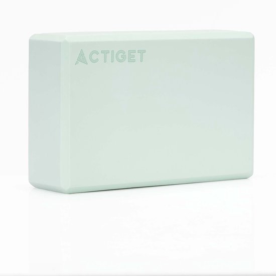Actiget® Yoga Blok - Yoga Cube - Pilates Blok - Balans - Rekoefeningen - EVA-schuim - Mintgroen - 7,5 X 23 X 15 Cm van Merkloos