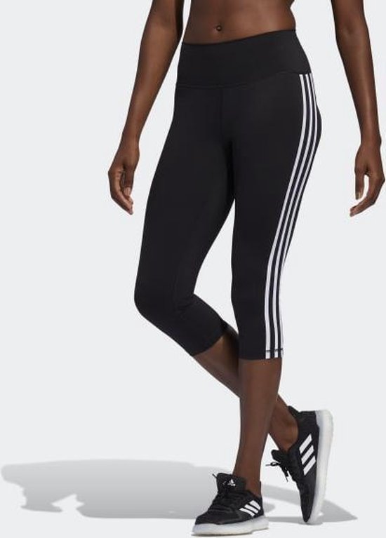 adidas Believe This 2.0 3-Stripes 3/4 Sportlegging Dames - Maat S van Adidas