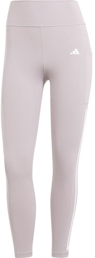 Adidas Opt 3 Stripes Leggings Paars L Vrouw