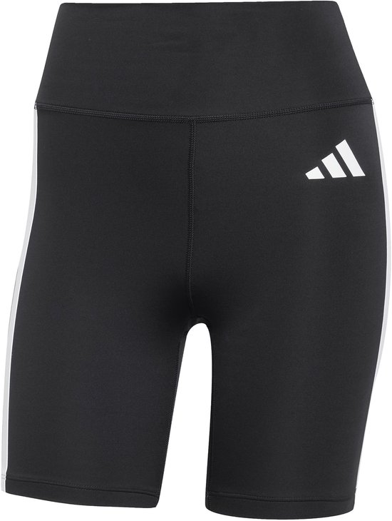ADIDAS - opt ess 3s s - Korte trainingslegging dames - Zwart, wit