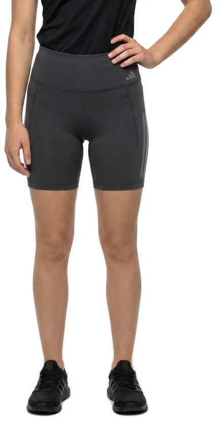 Adidas Optime Workout 3 Stripes 7´´ Korte Leggings Zwart XS Vrouw