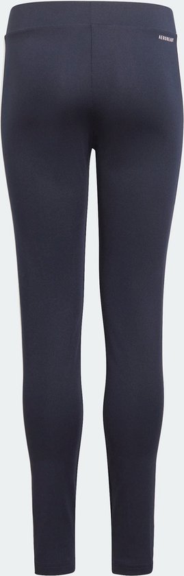adidas Performance Designed 2 Move 3-Stripes Legging - Kinderen - Blauw van Merkloos