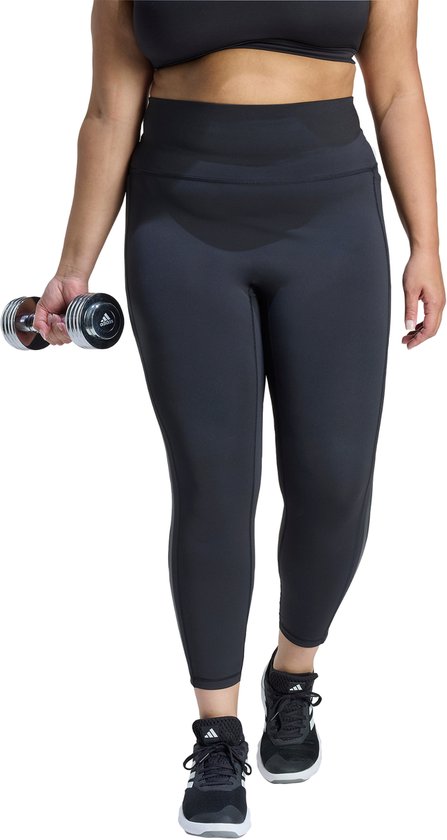 adidas Performance Optime 3-Stripes 7/8 Workoutlegging (Grote maat) - Dames - Zwart van Merkloos