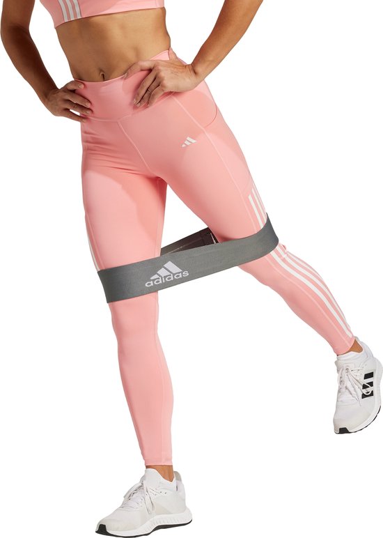 adidas Performance Optime 3-Stripes Lange Legging - Dames - Roze- XS van Merkloos