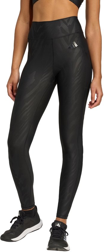 adidas Performance Optime AOP Full-Length Legging - Dames - Zwart- S van Adidas