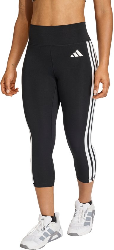 Adidas Performance Optime Essentials 3-Stripes 3/4 Workoutlegging - Dames - Zwart van Merkloos