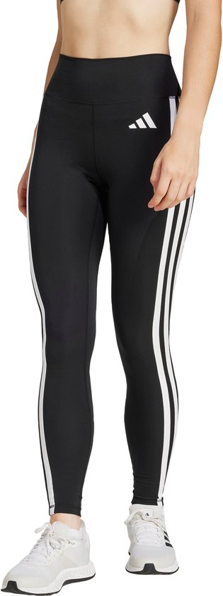 adidas Performance Optime Essentials 3-Stripes 7/8 Legging - Dames - Zwart- 2XL van Adidas