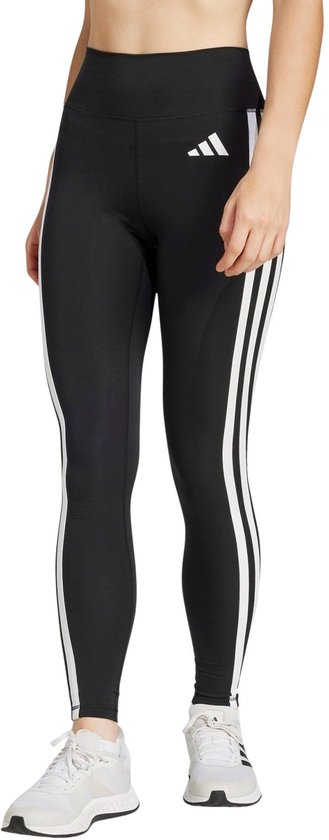 adidas Performance Optime Essentials 3-Stripes 7/8 Legging - Dames - Zwart- M van Adidas