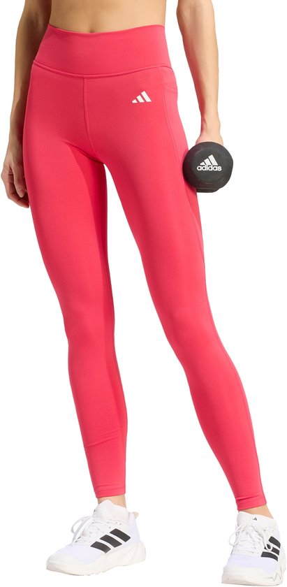 Adidas Performance Optimé Essentials Lange Legging Met Zakje - Dames - Roze