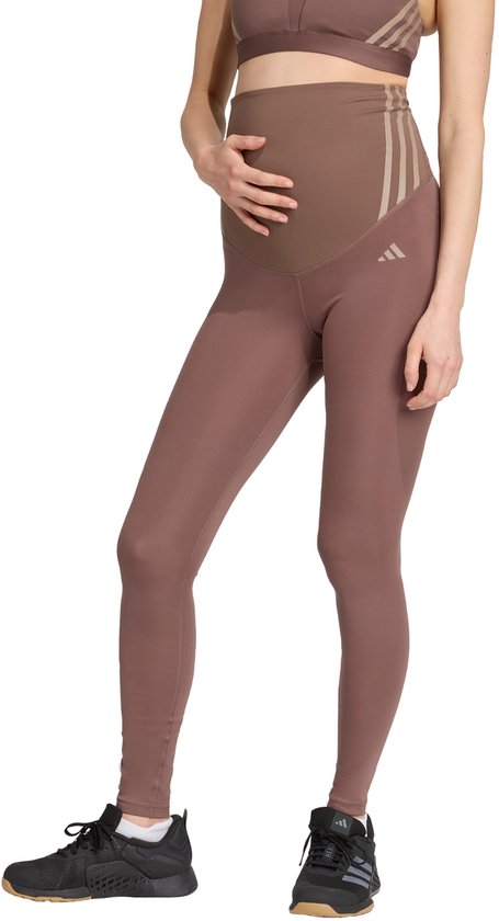 adidas Performance Optime Essentials Lange Legging (Positiekleding) - Dames - Bruin- S van Adidas