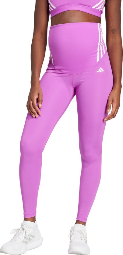 adidas Performance Optime Essentials Lange Legging (Positiekleding) - Dames - Paars- XS van Adidas