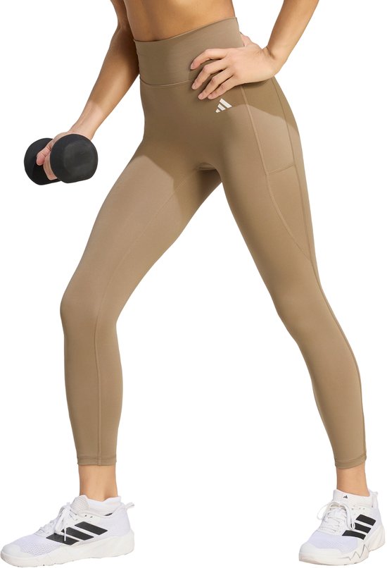 Adidas Performance Optimé Essentials No Front Rise Seam 7/8 Legging - Dames - Beige