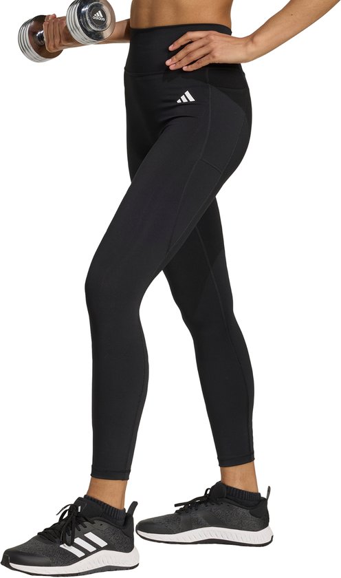 adidas Performance Optimé Essentials No Front Rise Seam 7/8 Legging - Dames - Zwart van Merkloos