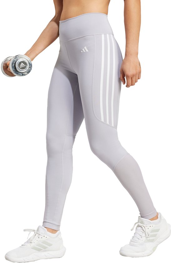 Adidas Performance Optime Essentials Stash Pocket Lange Legging - Dames - Grijs