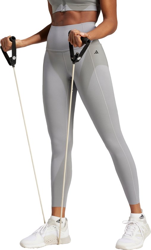 adidas Performance Optime Power 7/8 Legging - Dames - Grijs- L van Adidas